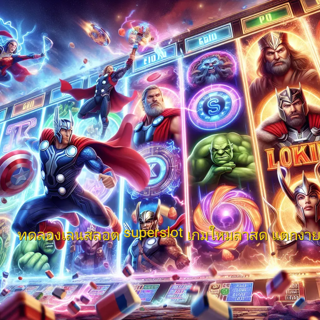 ทดลองเล่นสล็อต superslot เกมใหม่ล่าสุด แตกง่าย 2023